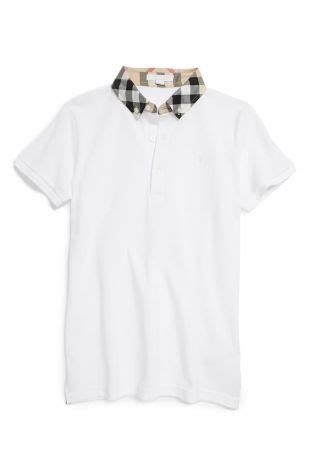 burberry william cotton polo mens|saks Burberry polo.